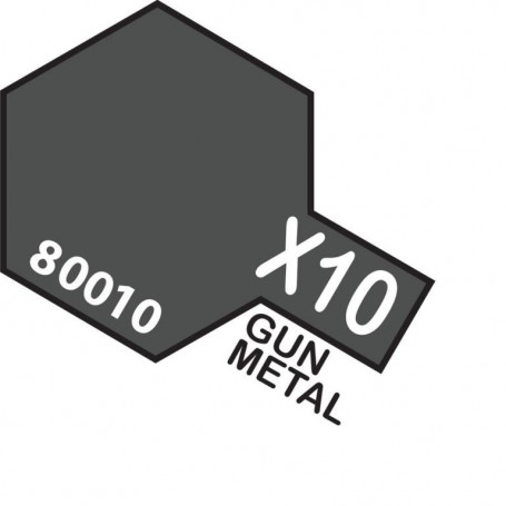 TAMIYA X10 ENAMEL GUN METAL