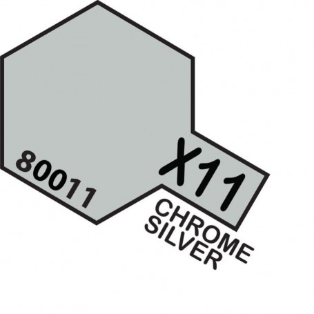 TAMIYA X11 ENAMEL CHR.SILVER