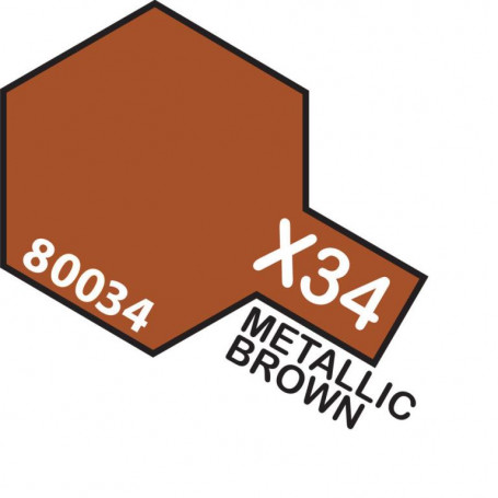 TAMIYA X34 ENAMEL MET BROWN