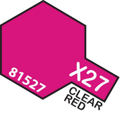 TAMIYA MINI ACRYLIC X-27 CLEAR RED