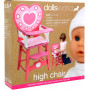 Dollsworld high chair wooden