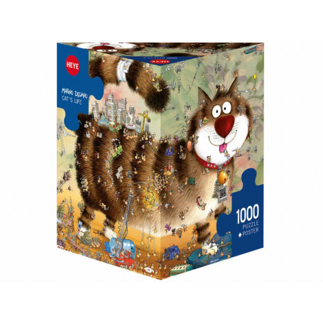 Degano - it’s a Cat's Life! 1000pc Jigsaw Puzzle