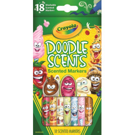 CRAYOLA 18 DOODLE SCENTS MARKERS