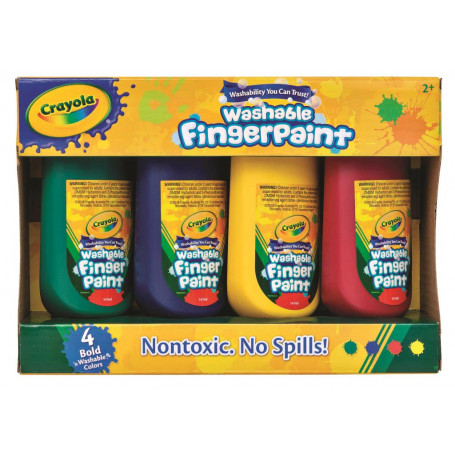 4 Washable Finger Paints