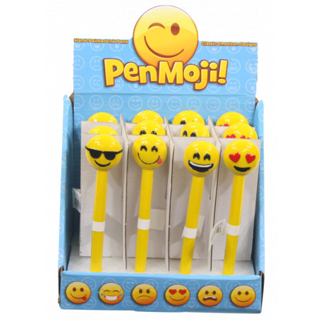 *16CM PEN MOJI EMOTION PENS 4 ASSTD