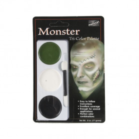 Tri-Colour Make-up Palette - Monster