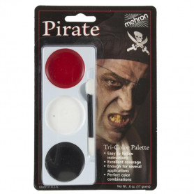 Tri-Colour Make-up Palette - Pirate