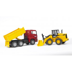BRUDER 1:16 MAN TGA Construction Truck w/Articulated