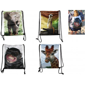 ANIMAL SATIN BACK PACK 4 ASSTD