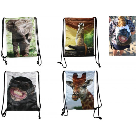 ANIMAL SATIN BACK PACK 4 ASSTD