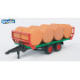 Bruder 1:16 Bale Transport Trailer w- Bales