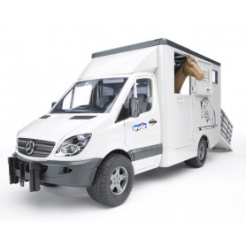 Bruder 1:16 MB Sprinter Animal Transporter w- Horse