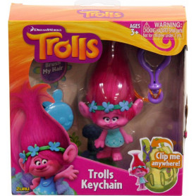 Trolls Trolls 10.5cm Plastic Key Chain Figure Asst