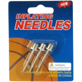 3 Pcs Inflation Needle Set - 2 Asst Thread Size