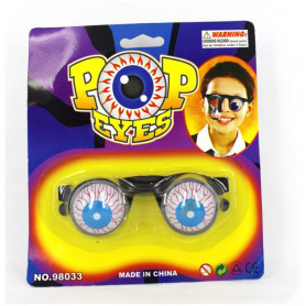 GOGGLE EYES GLASSES ON CARD