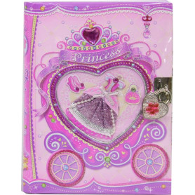 Red Rose Slippers Diary w/Lock