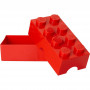 LEGO Storage Brick Red - 8 Knob