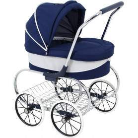 Princess Dolls Pram - Navy