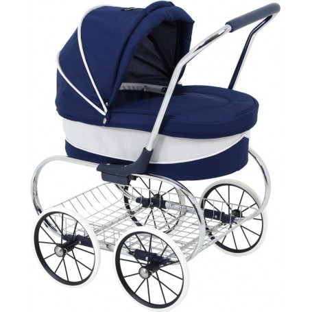 Princess Dolls Pram - Navy
