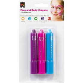 Face and Body Crayons Set of 3