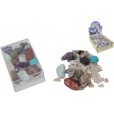 (G/BOX) ROCK AND MINERALS BOXED SET WITH DISPLAY