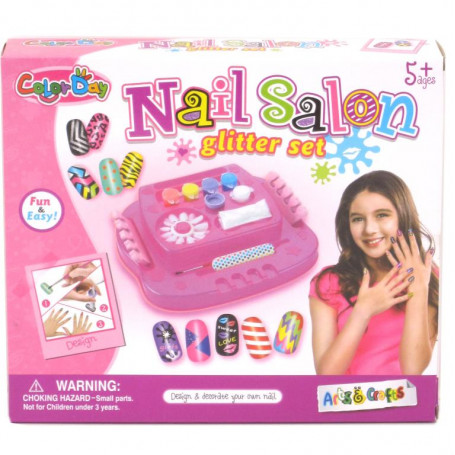 Nail Salon Glitter Set - Nails, Polish & Accs