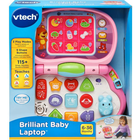 VTECH Brilliant Baby Laptop - Pink