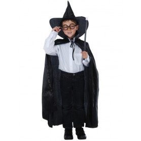 Child Wizard Set - Cape, Hat & Wand