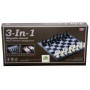 3 in 1Chess/Checkers magnetic 12.5''