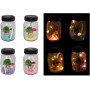 14CM FAIRY GARDEN JAR WITH SOLAR LIGHT