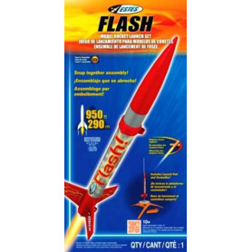 ESTES LAUNCH SET KIT FLASH w/o ENG-EST-1478X