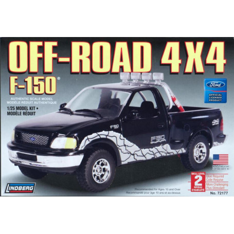1:25 Ford F-150 Off Road 4 x 4 Plastic Kit
