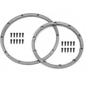 HPI-3242 WHEEL BEAD LOCK RINGS SILVER