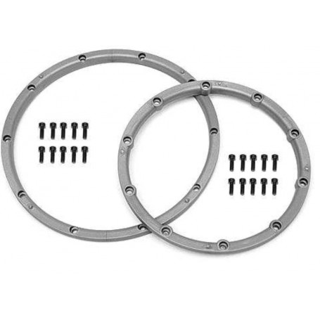 HPI-3242 WHEEL BEAD LOCK RINGS SILVER