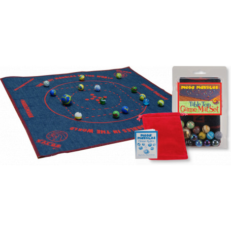 Table Top Game Mat & Marbles Set