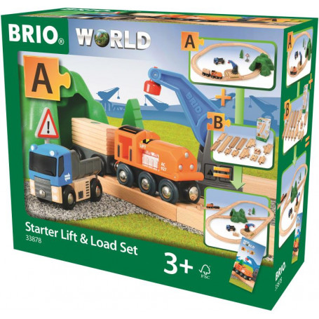BRIO Set - Starter Lift & Load Set "A", 19 pieces