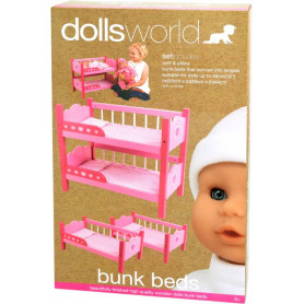 Dollsworld bunk beds wooden