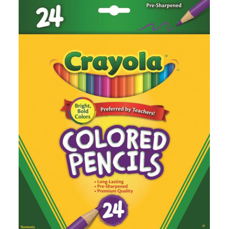 CRAYOLA 24 FULL SIZE COLOR PENCILS