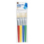Brush Jumbo Flat Wooden Bristle Pk of 4