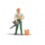 Bruder Forestry Worker w/- Accessories