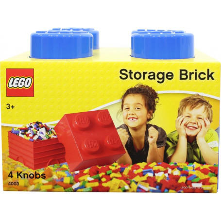 LEGO Storage Brick Blue - 4 Knob