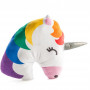 Plush Cushion Unicorn Mlt Colour