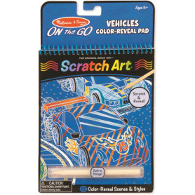 M&D - On The Go - Scratch Art Color-Reveal Pad - Vehicles