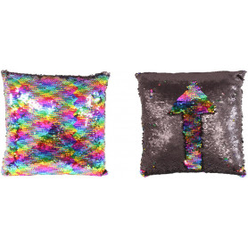 30X30CM RAINBOW SEQUIN CUSHION Make your own design!