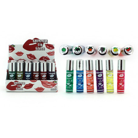 LIP GLOSS - SHIMMER FLAVOURED ROLL ON ASSTD