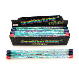 DIAMOND GLITTER RIBBON WAND (3 ASSTD) - 45cm