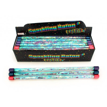 DIAMOND GLITTER RIBBON WAND (3 ASSTD) - 45cm