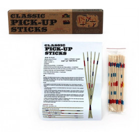 WOODEN PICK UP STICKS IN KRAFT BOX (41PCS)