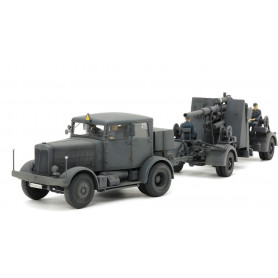 TAMIYA GERMAN HEAVY TRACTOR SS-100 & 88MM GUN FLAK
