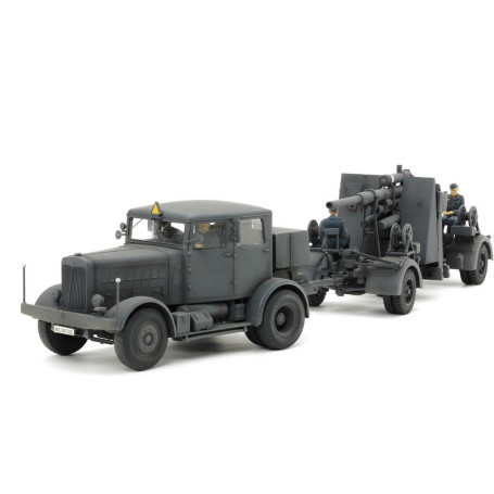 TAMIYA GERMAN HEAVY TRACTOR SS-100 & 88MM GUN FLAK